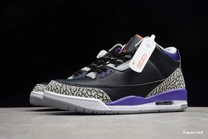 Hyperoad BLACK RETRO 3 - JORDAN PURPLE COURT 0912